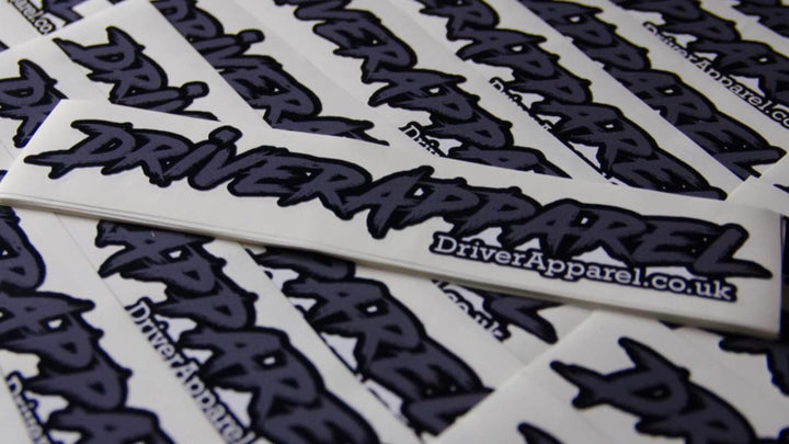 DRIVER APPAREL PRINTED STICKERS