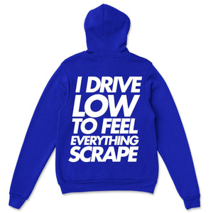 STRICTLY STATIC I DRIVE LOW HOODIE - BLUE - The Drivers HQ