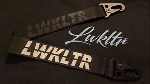 LOW KULTURE BLACK & WHITE SHORT LANYARD KEY CLIP - The Drivers HQ