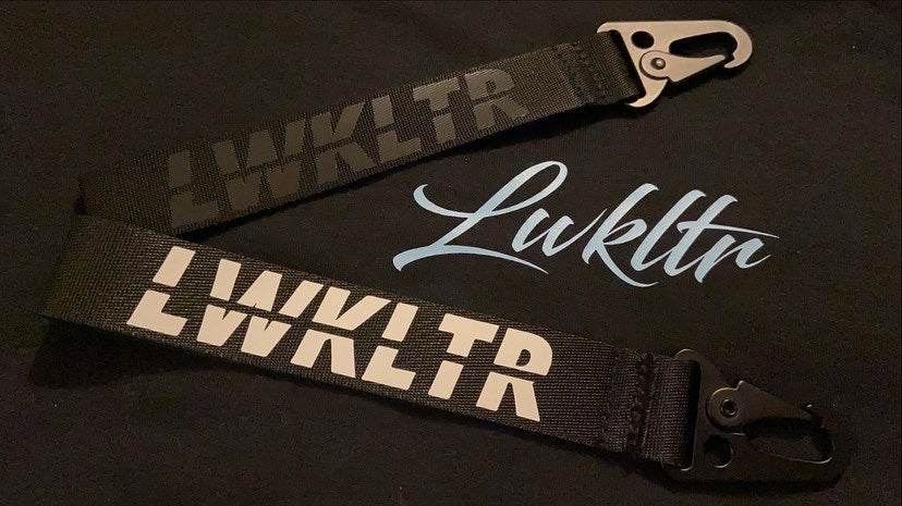 LOW KULTURE BLACK & WHITE SHORT LANYARD KEY CLIP - The Drivers HQ