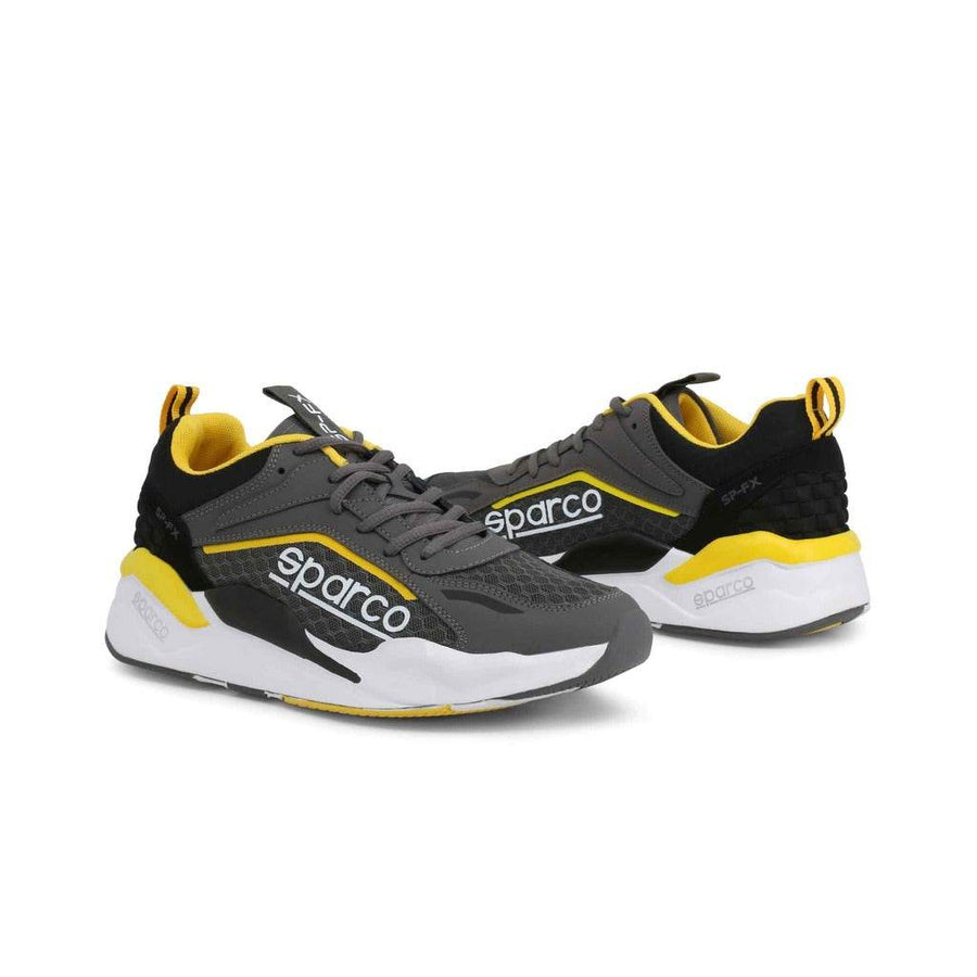 SPARCO SP-FX TRAINERS / SNEAKERS - GREY AND YELLOW - The Drivers HQ