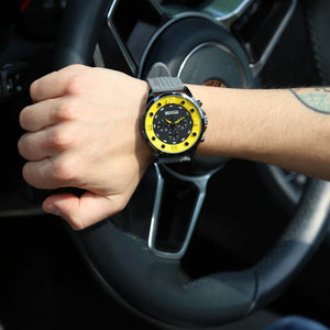 SPARCO FERNANDO WRIST WATCH – YELLOW - The Drivers HQ