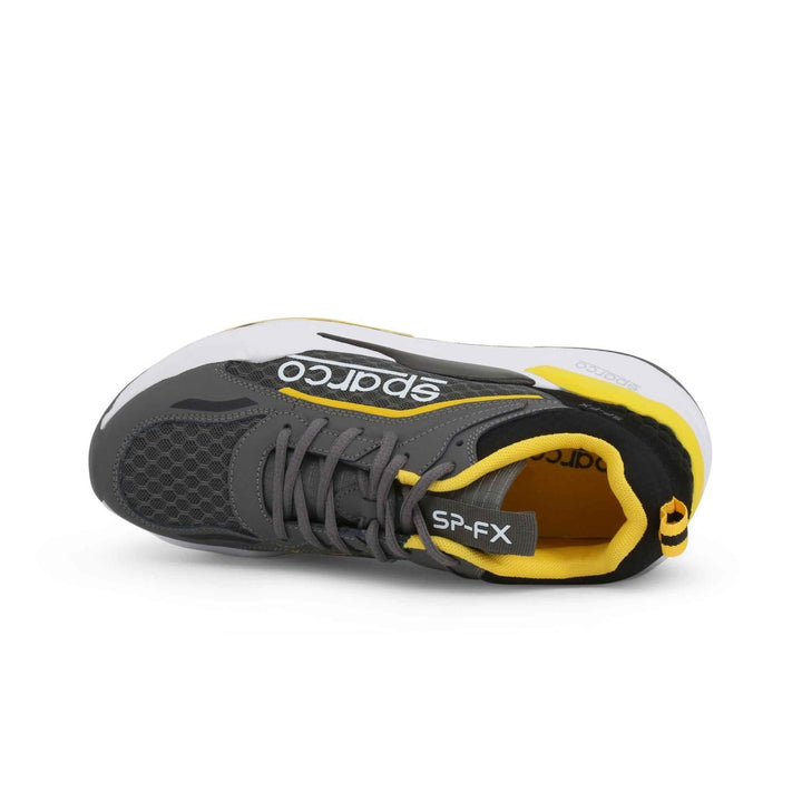 SPARCO SP-FX TRAINERS / SNEAKERS – GREY AND YELLOW