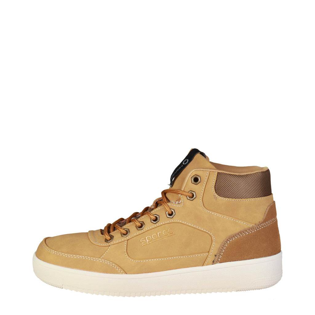 SPARCO FAIRWOOD HIGH TOP SNEAKERS / TRAINERS – TAN - The Drivers HQ