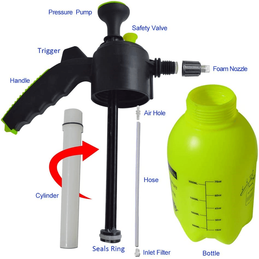 2L HAND PRESSURISED FOAM SPRAYER - The Drivers HQ