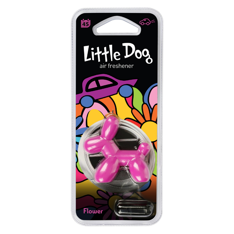 LITTLE DOG PINK AIRFRESHENER - FLOWER