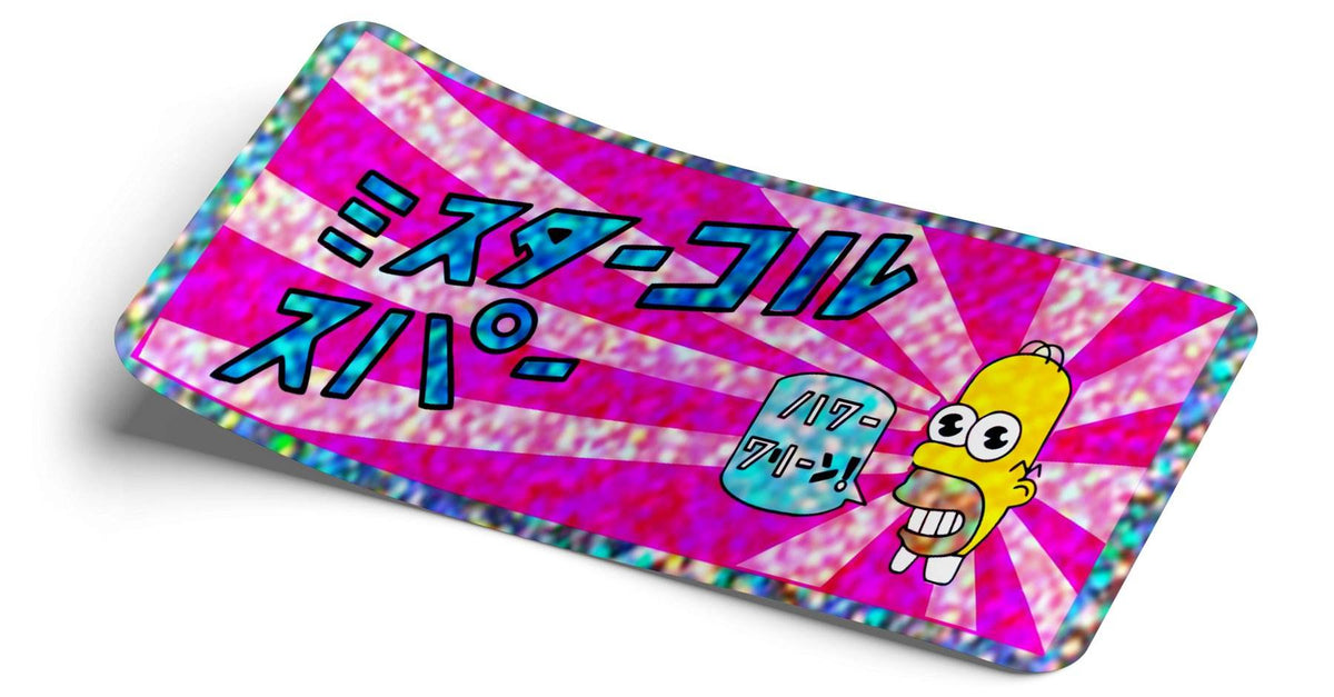 STRICTLY STATIC MR SPARKLE SIMPSON GLITTER SLAP STICKER - The Drivers HQ
