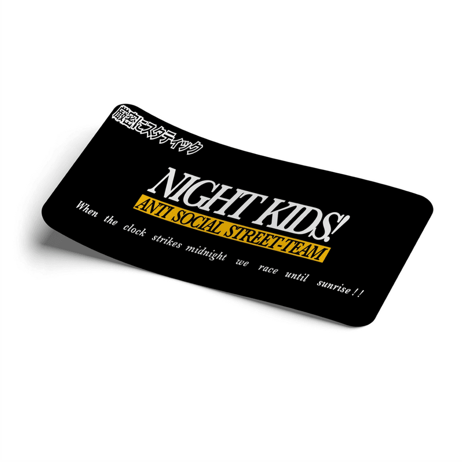Strictly Static Night Kids Slap Sticker Decal - The Drivers HQ