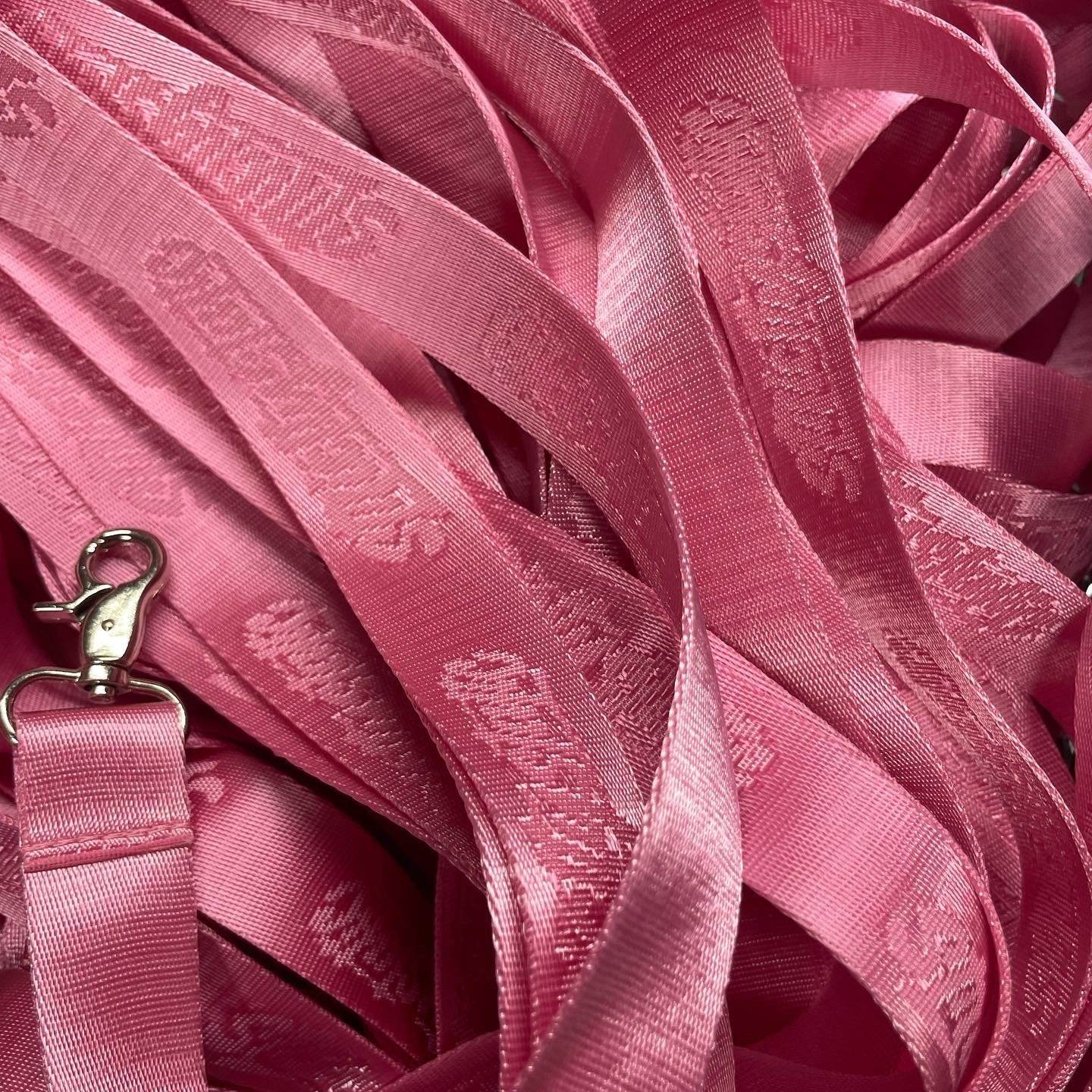 STRICTLY STATIC WOVEN LANYARD PINK - The Drivers HQ