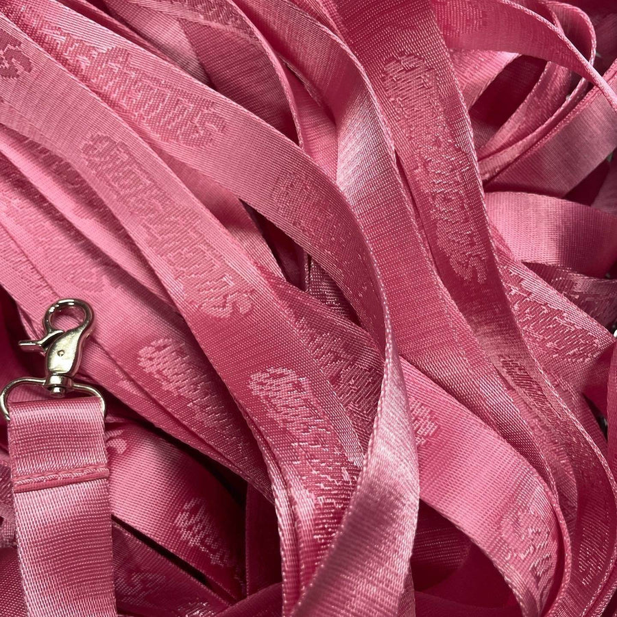 STRICTLY STATIC WOVEN LANYARD PINK - The Drivers HQ