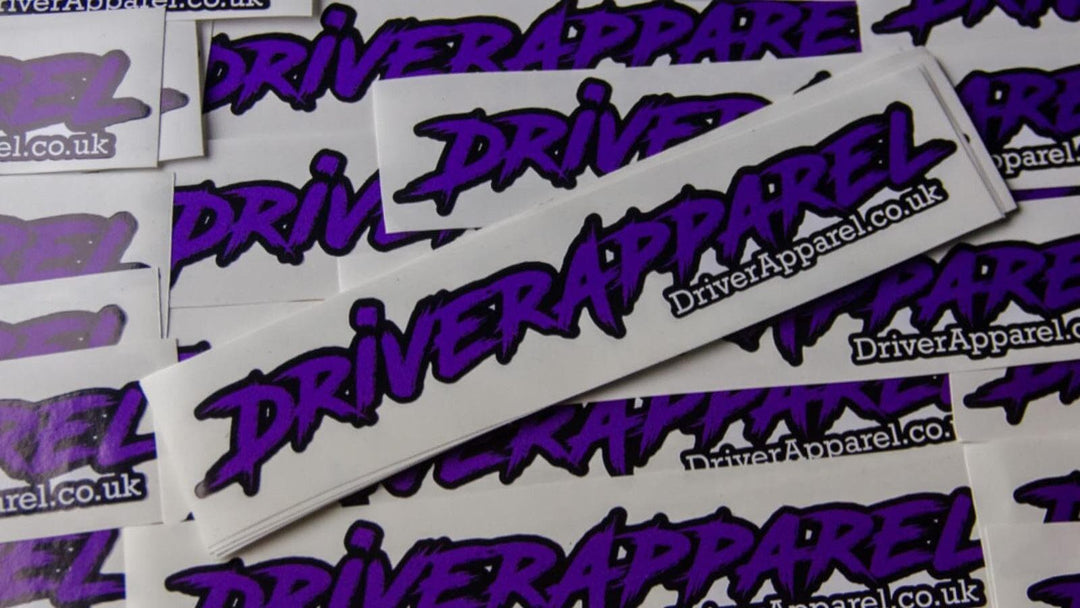 DRIVER APPAREL PRINTED STICKERS