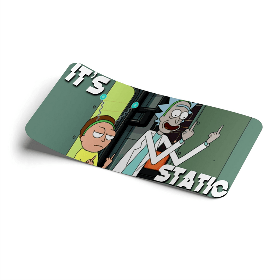 Strictly Static Rick & Morty Slap Decal - The Drivers HQ
