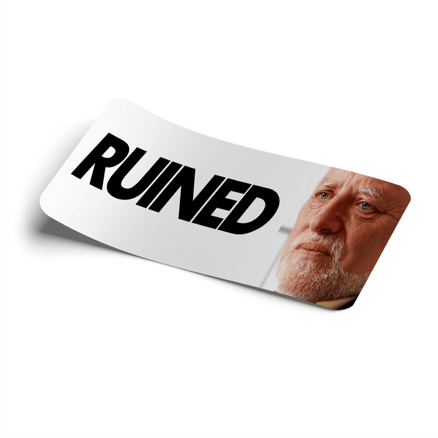 Strictly Static Ruined Harold Slap Decal - The Drivers HQ