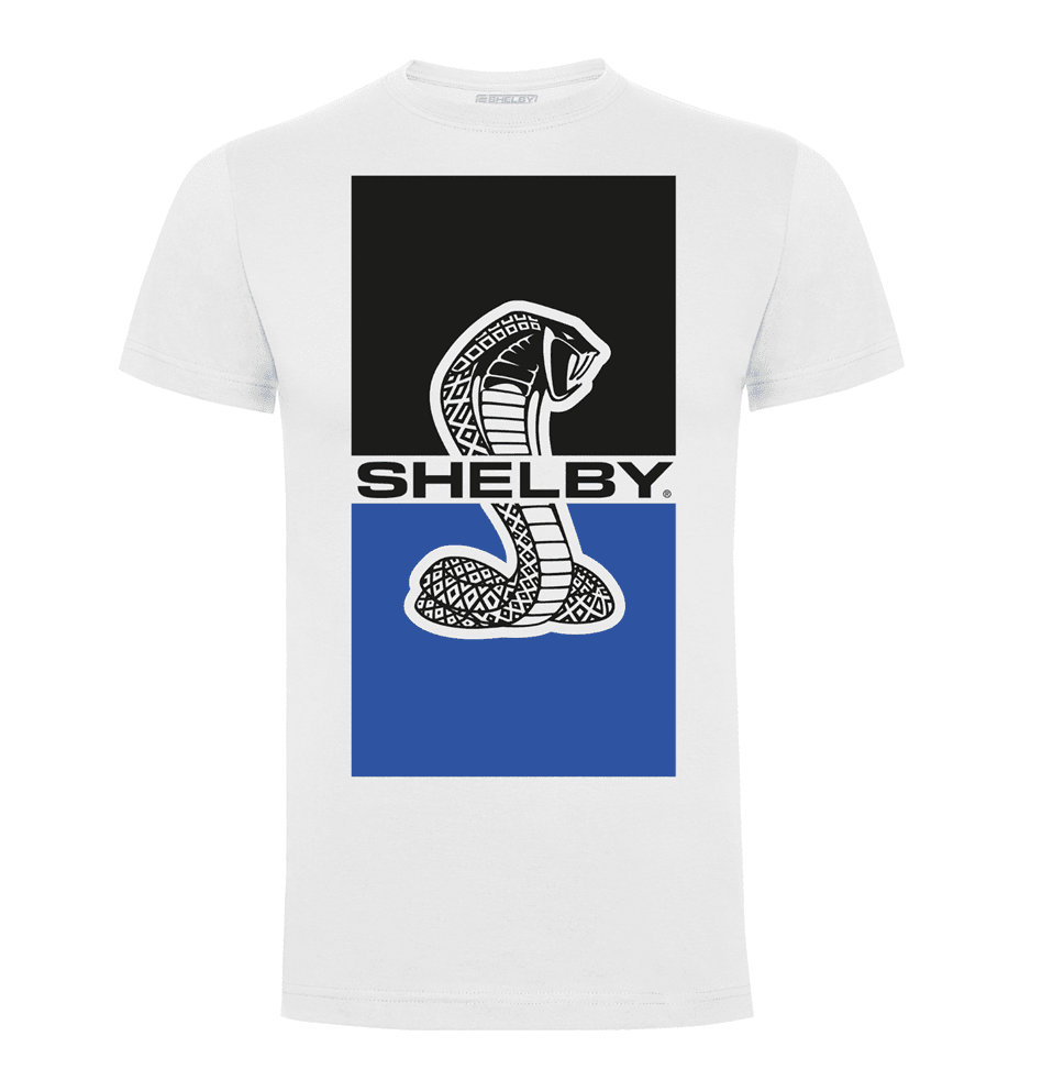 SHELBY SS COBRA 2-TONE T-SHIRT - WHITE - The Drivers HQ