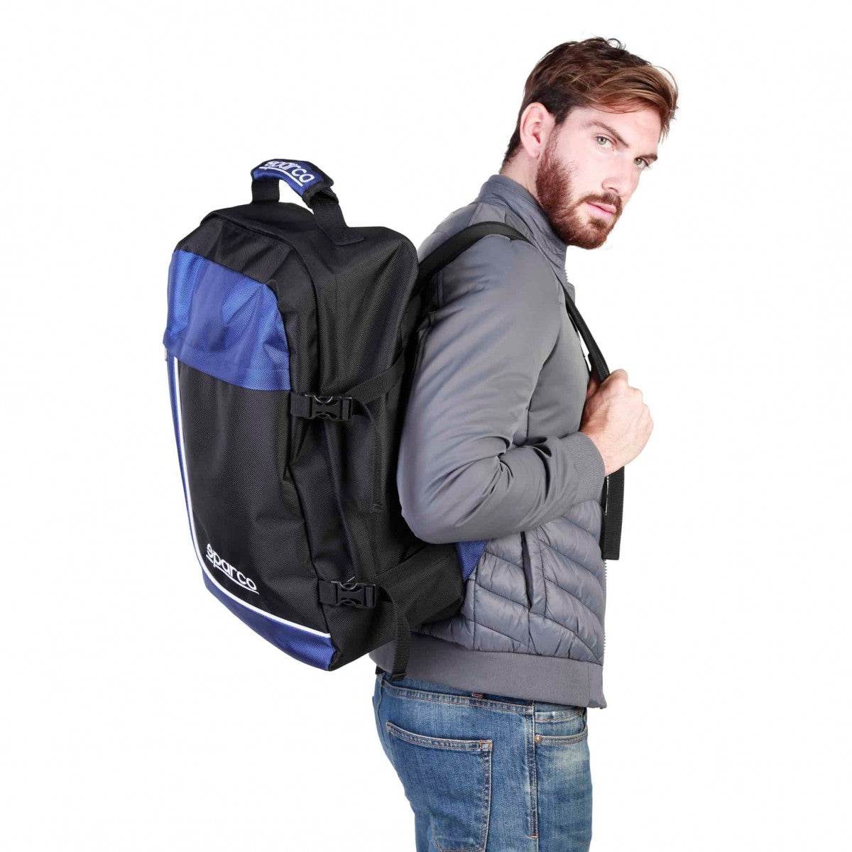 SPARCO LARGE BLUE BACKPACK RUCKSACK - The Drivers HQ