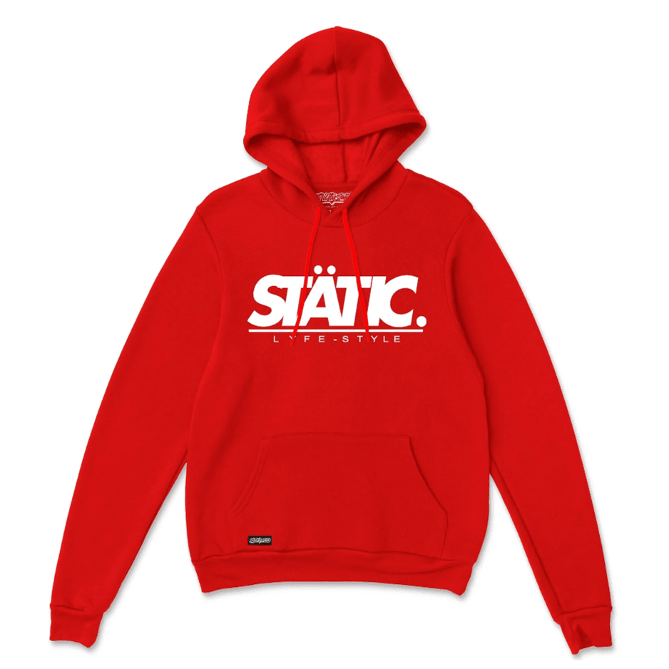 Strictly Static Static Lyfe Hoodie Red - The Drivers HQ