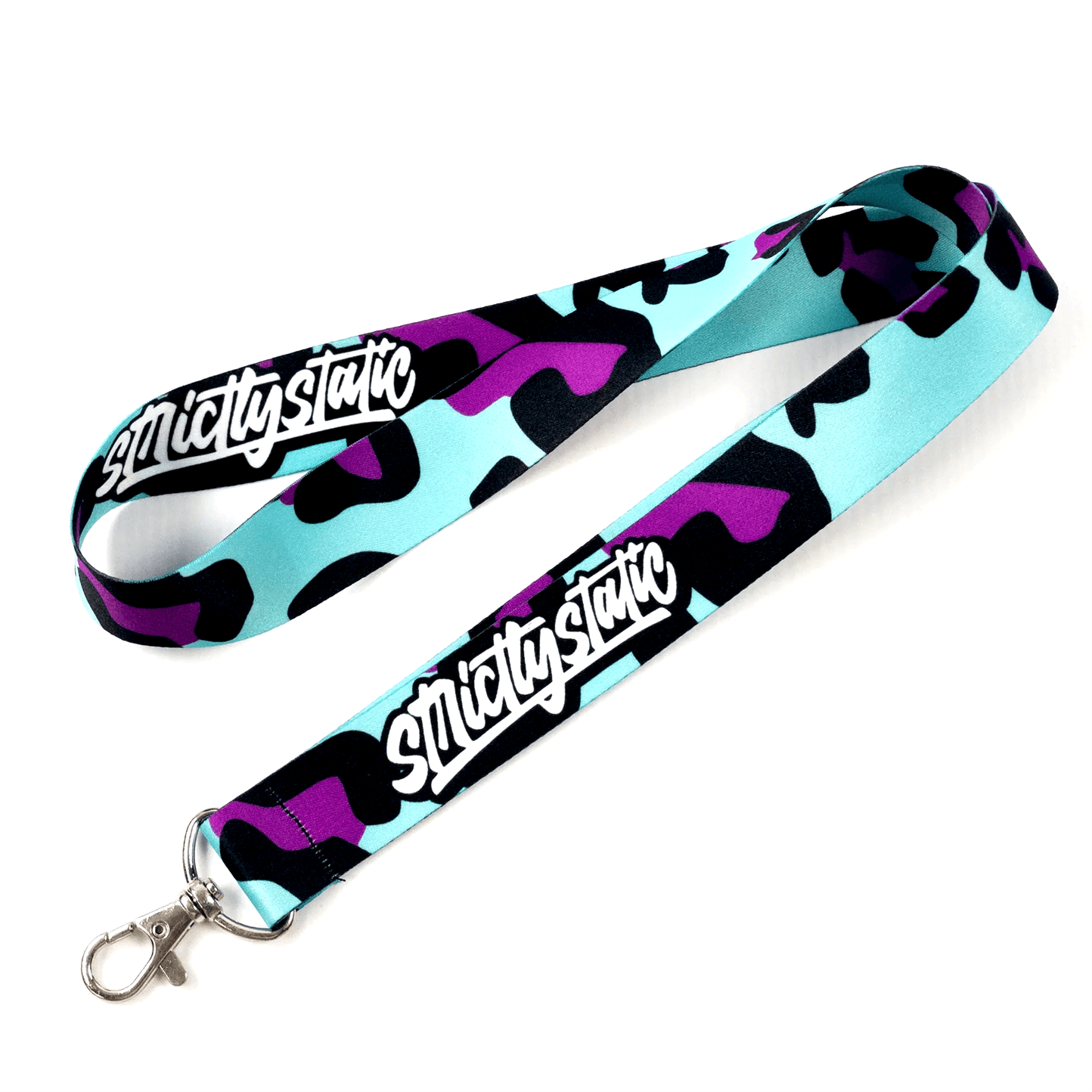 Strictly Static Blue Leopard Lanyard - The Drivers HQ