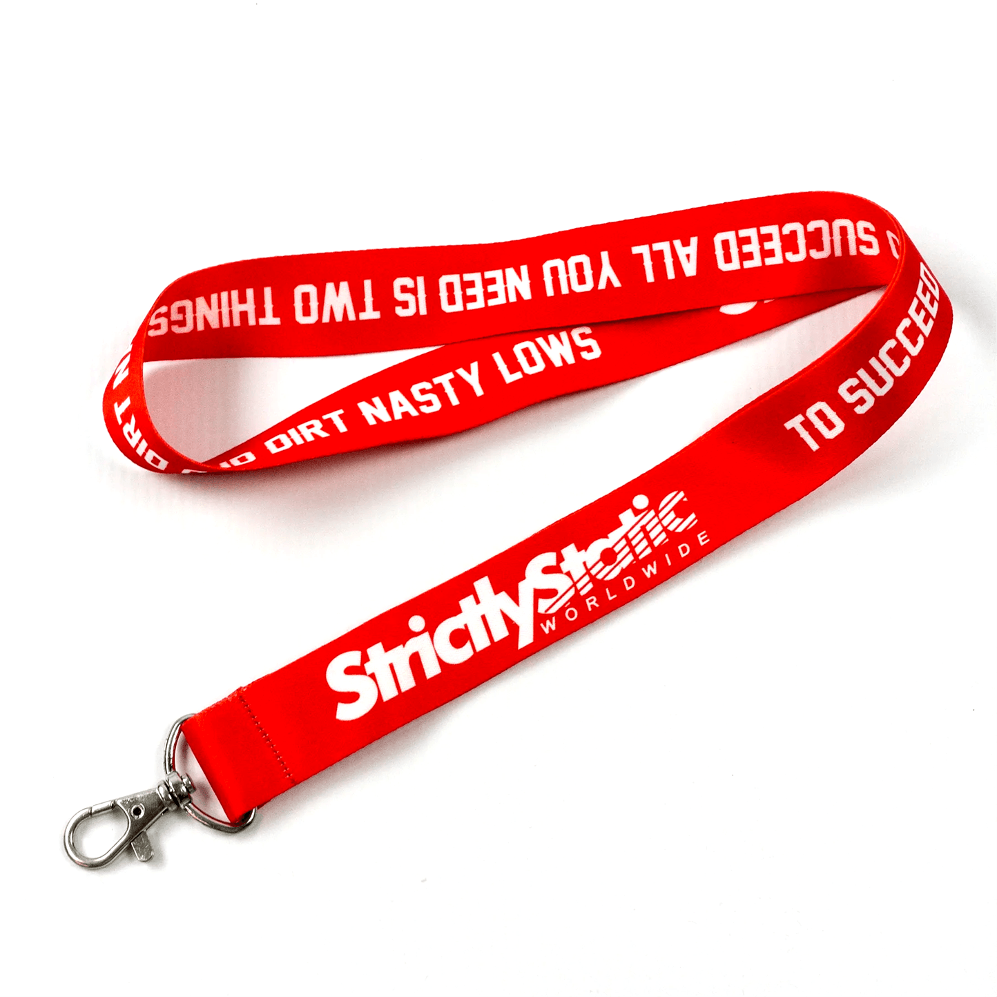 Strictly Static Dirt Nasty Lows Lanyard (Red) - The Drivers HQ