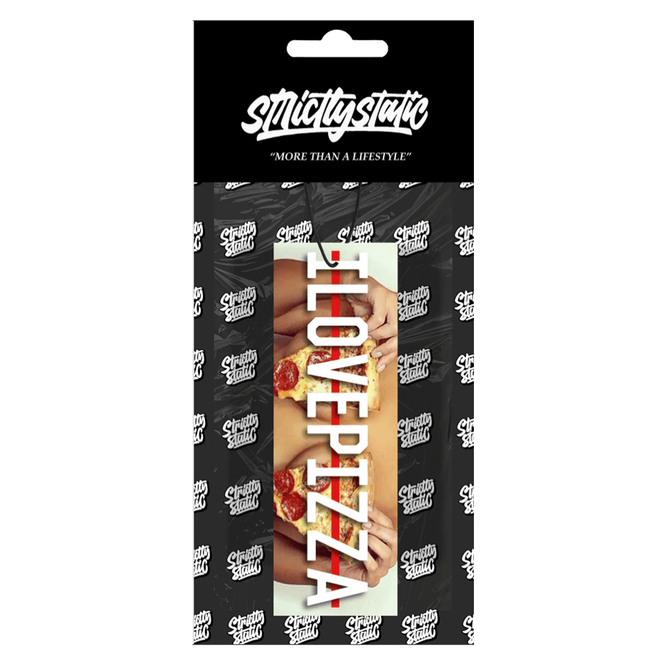 Strictly Static I Love Pizza Air Freshener - Cherry - The Drivers HQ