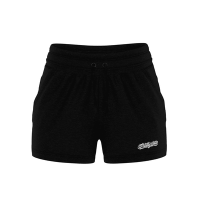 Strictly Static Embroidered Shorts - Black - The Drivers HQ