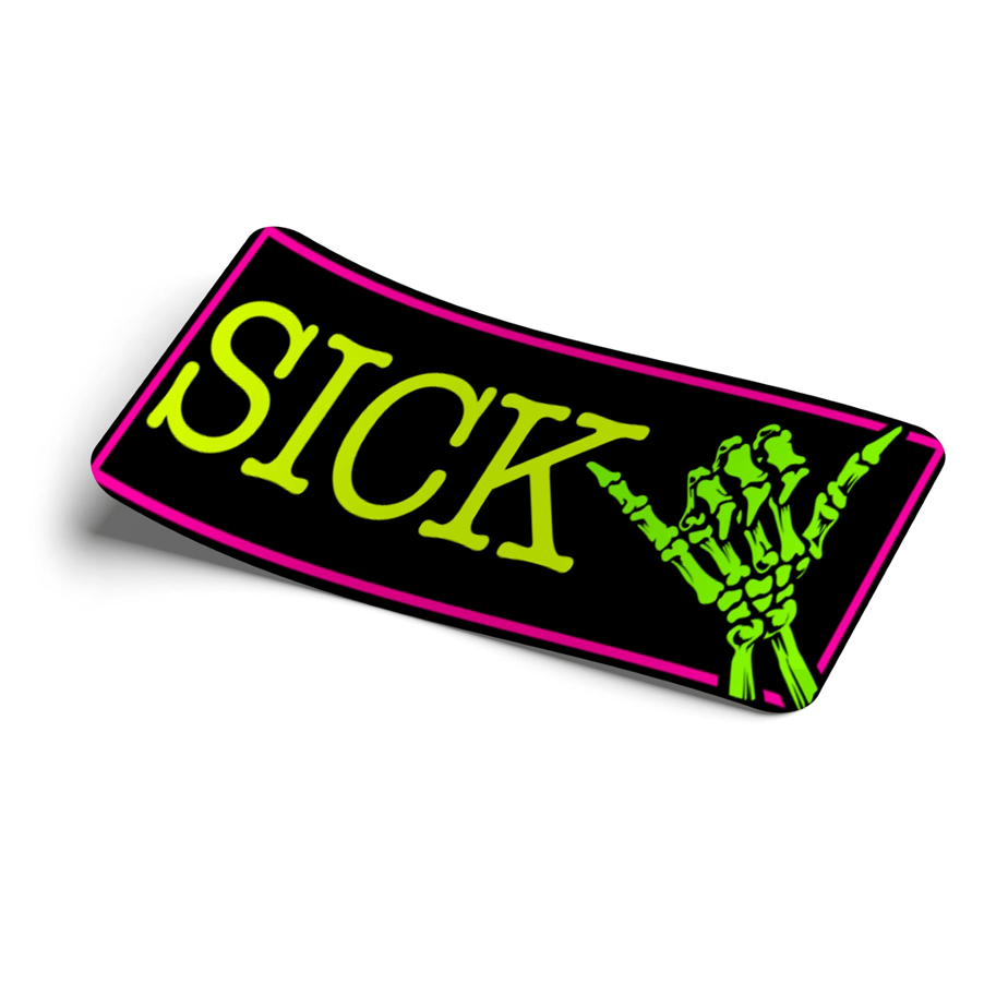 Strictly Static Sick Neon Slap Sticker