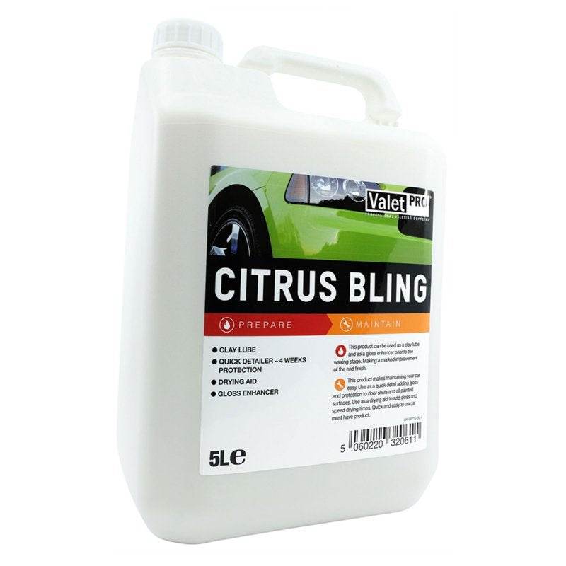 VALETPRO CITRUS BLING QUICK DETAILER (500ml, 1L & 5L) - The Drivers HQ