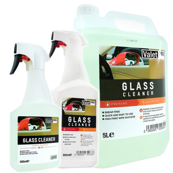 ValetPro Glass Cleaner (500ml, 1L & 5L)