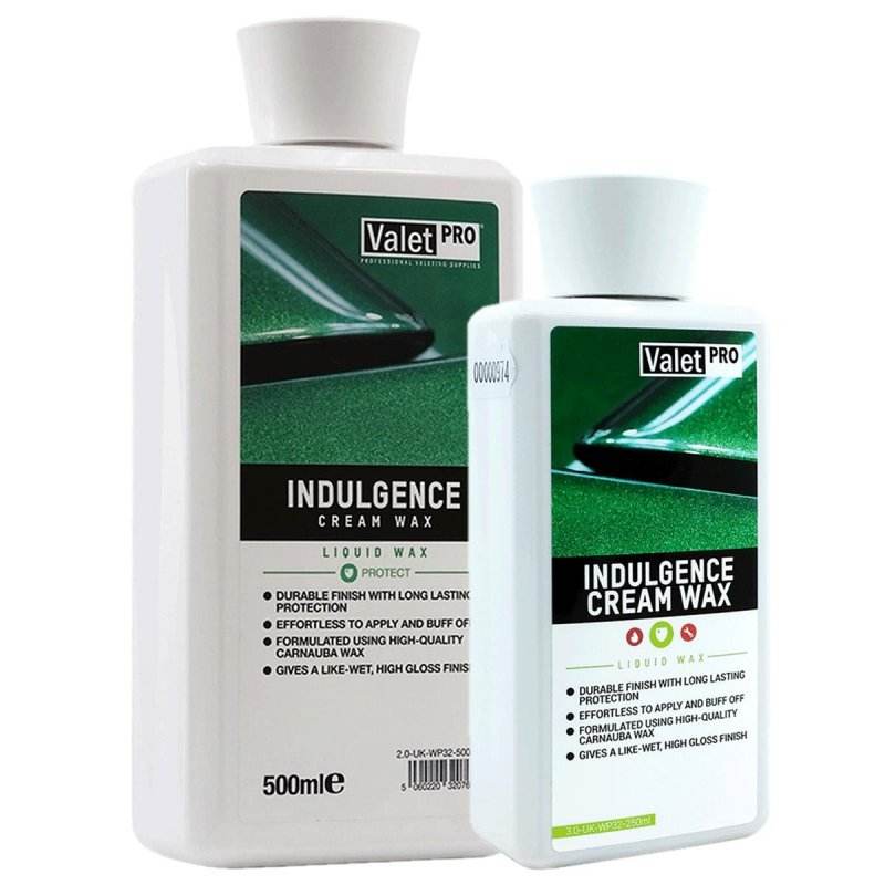 VALETPRO INDULGENCE CREAM WAX (250ml & 500ml) - The Drivers HQ