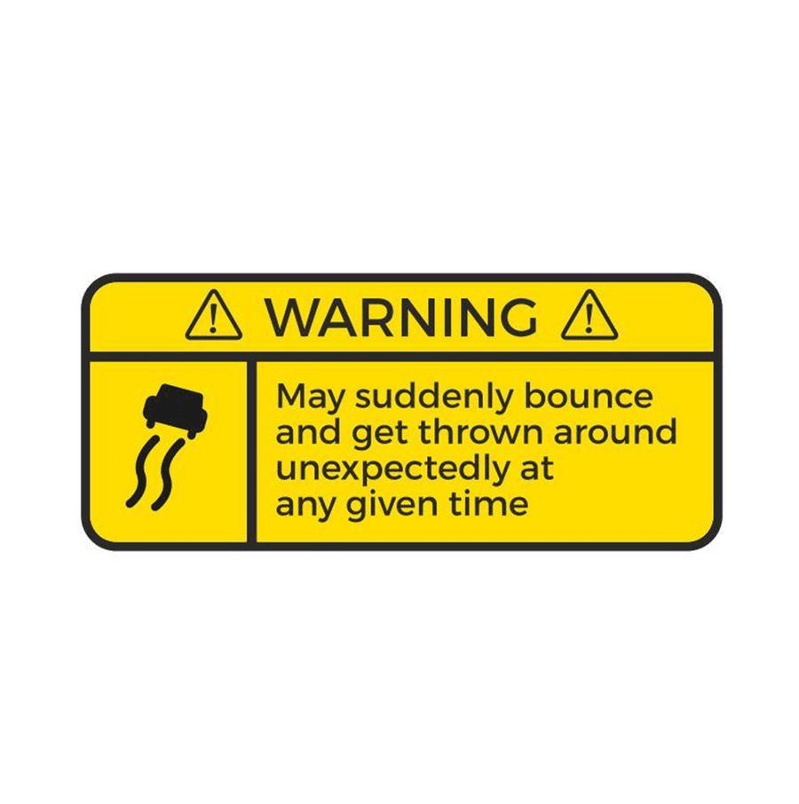 STRICTLY STATIC MAY SUDDENLY BOUNCE DASH STICKER - The Drivers HQ