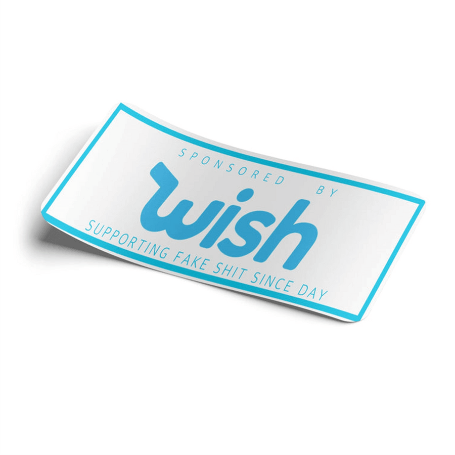 Strictly Static Sponsored By Wish Slap Sticker Decal - The Drivers HQ