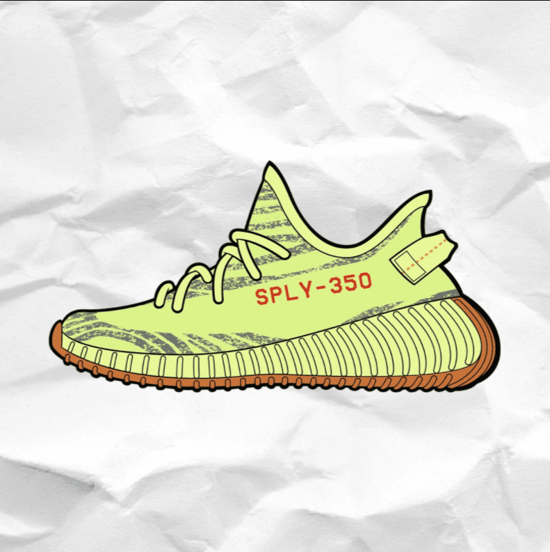 The Hyped Source Yeezy 350 Yebra Lemon Air Freshener - The Drivers HQ